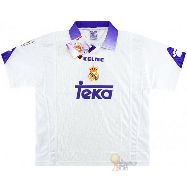 Calcio Maglie Home Maglia Real Madrid Stile rétro 1997 1998 Bianco